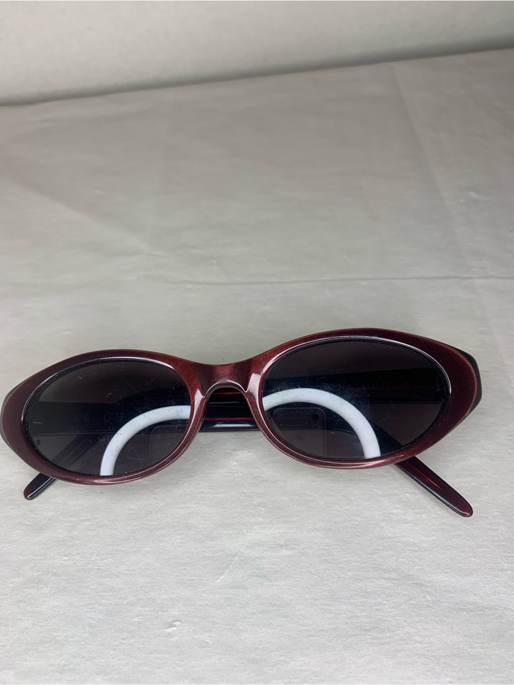 Guess Burgundy Oval Women's Sunglasses